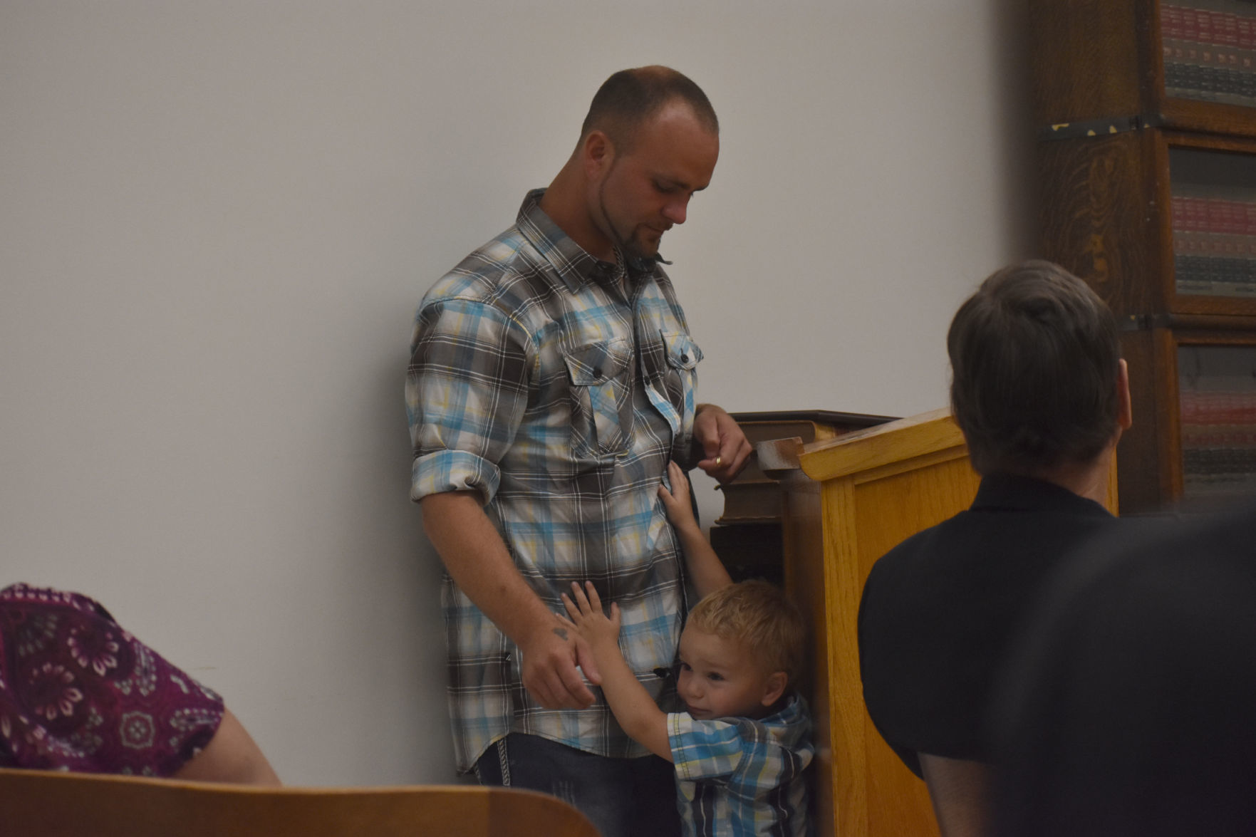 Nyko, 2, and dad Charles Leofilos